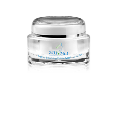 soothing white mask high